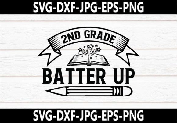 2nd Grade Batter Up SVG Design: Graphics and Crafts for Creative Projects