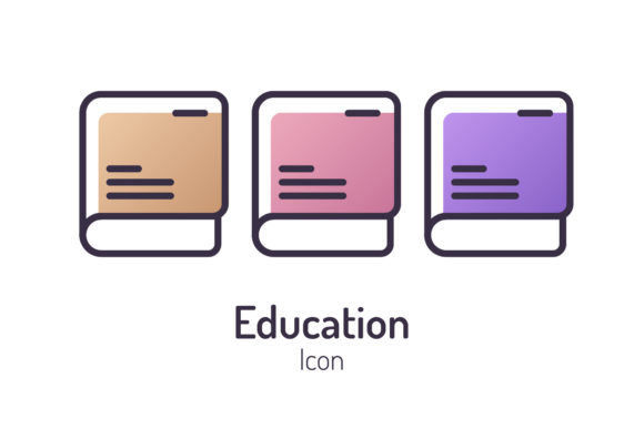 Back to School Dictionary Icon Graphics