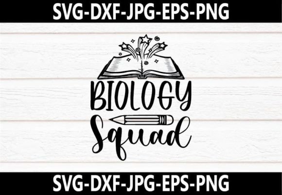 Biology Squad SVG Design for Crafts and Graphics