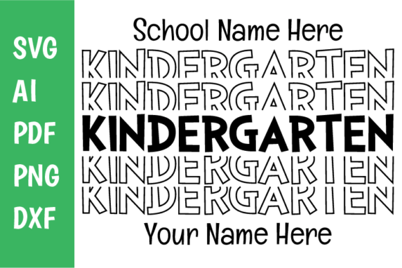 Kindergarten Echo Svg: Graphics for Crafts & Small Business