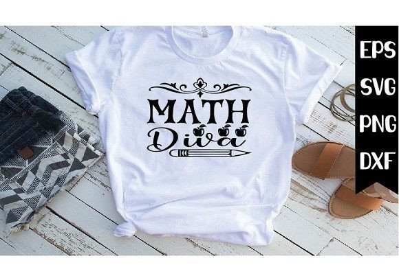 Math Diva Svg Design: Graphics for T-Shirt Designs